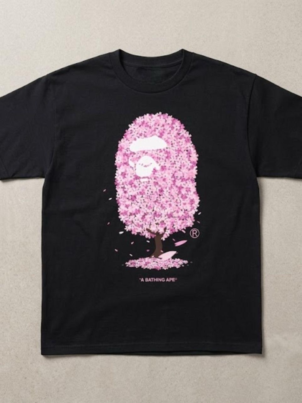 Gildan Bape blossom with Pink Cherry Blossom Ape Tree Graphic